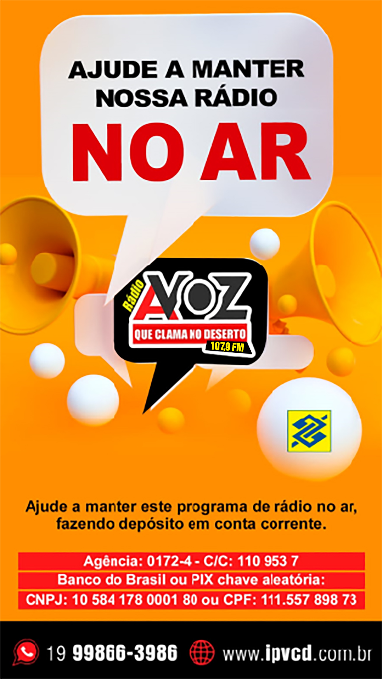 Ajude a manter esta radio  no Ar.