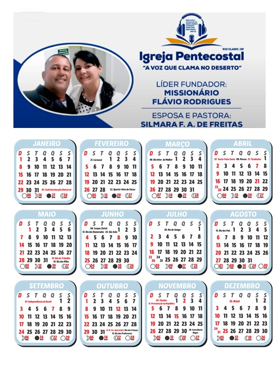 Calendário da IPVCD